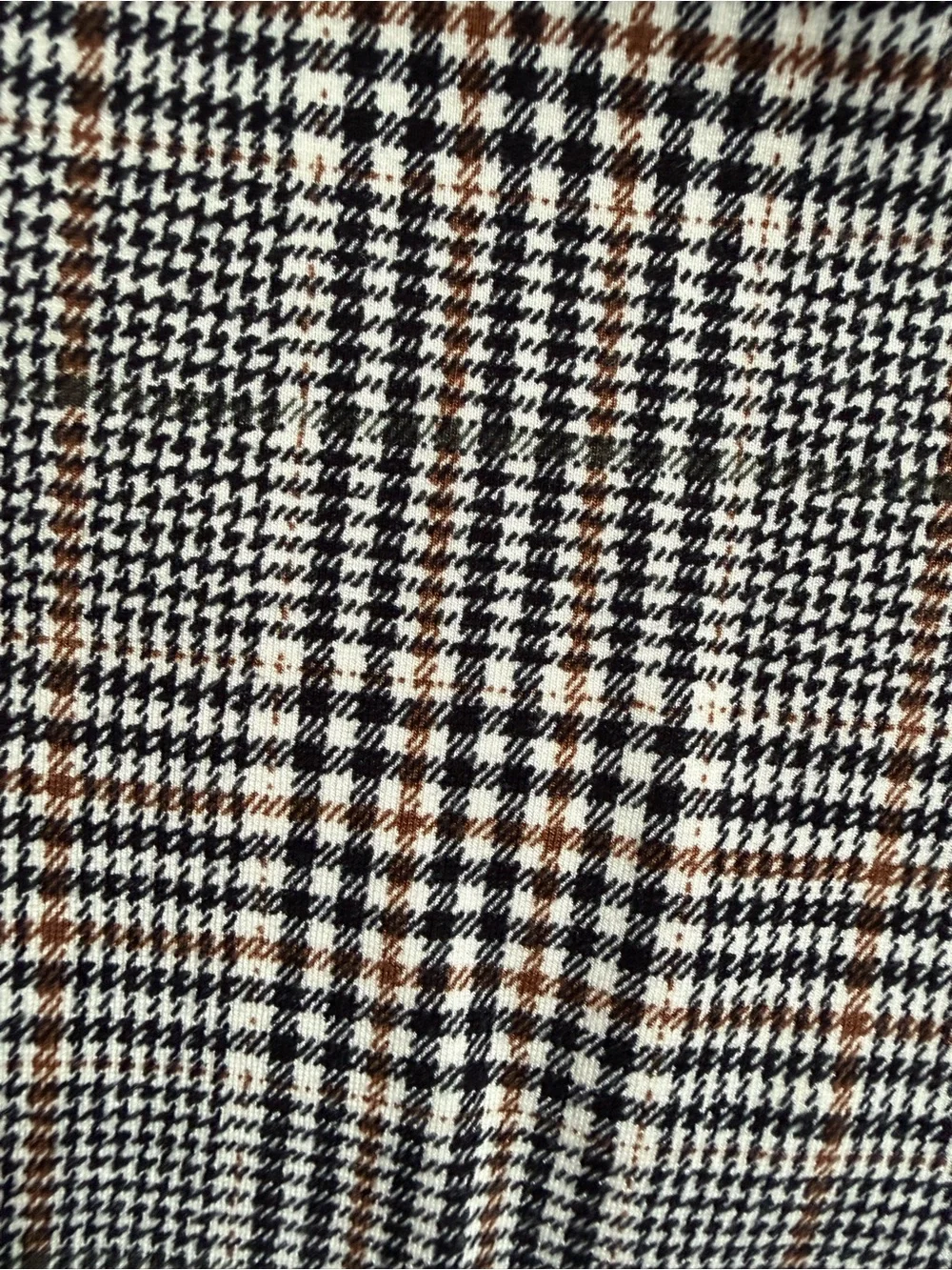 Seven7 Women's Black, brown & White Plaid Leggings